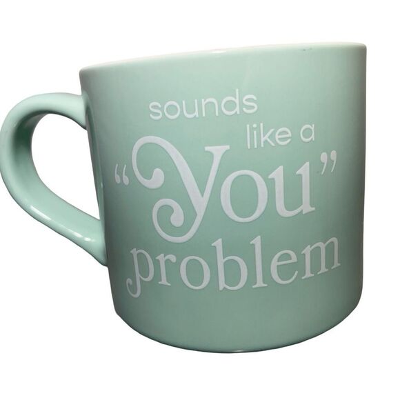 Park Lane Green Dining Mug with Elegant Handle - Picture 2 of 3